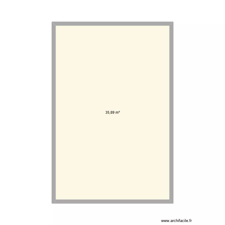 LRS RDC. Plan de 1  et 36 m²
