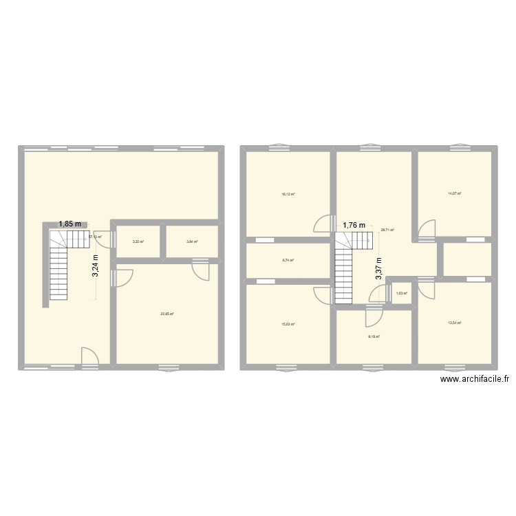 maison. Plan de 12 pièces et 192 m2