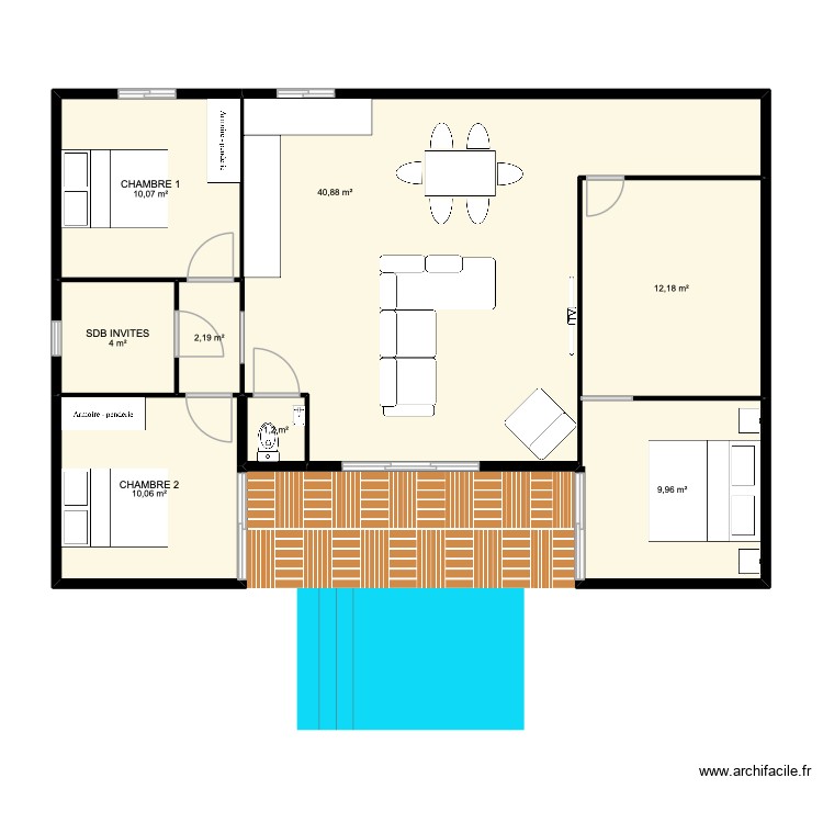 V2 VILLA BARRET. Plan de 0 pièce et 0 m2
