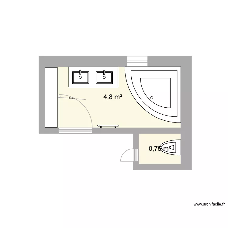 Mimi dolls. Plan de 2  et 6 m²