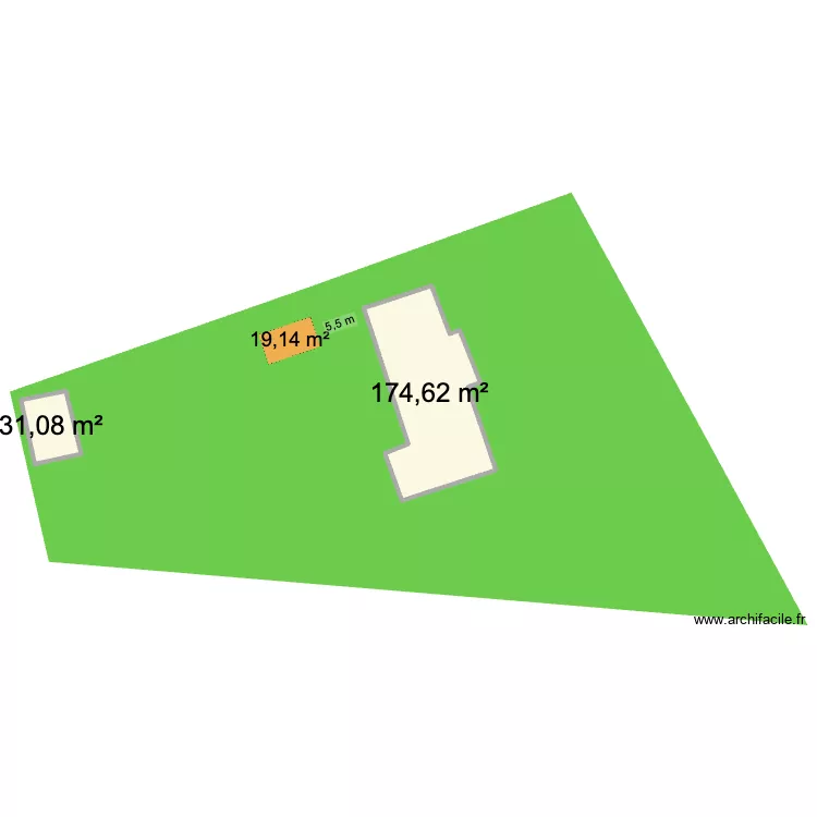 Abri DAT. Plan de 2 et 206 m² Abri DAT. Plan de 2 et 206 m²