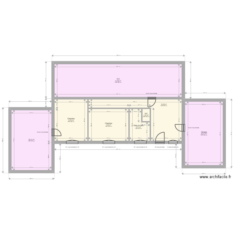 ML24010696 VEIN. Plan de 15 pièces et 288 m2