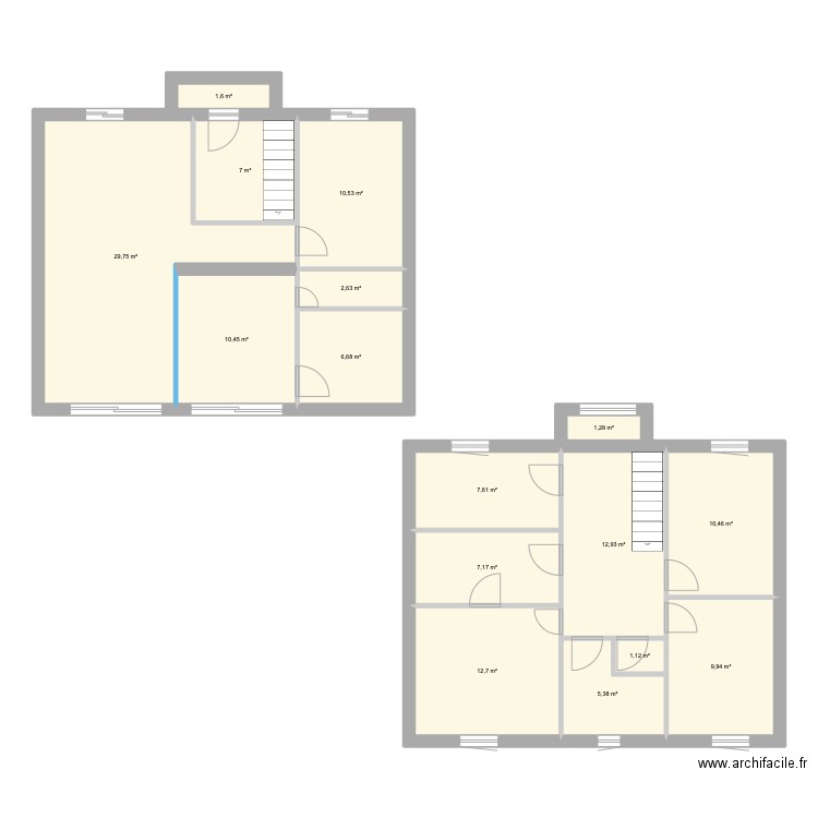 Port Royal - MTLF. Plan de 16 pièces et 137 m2