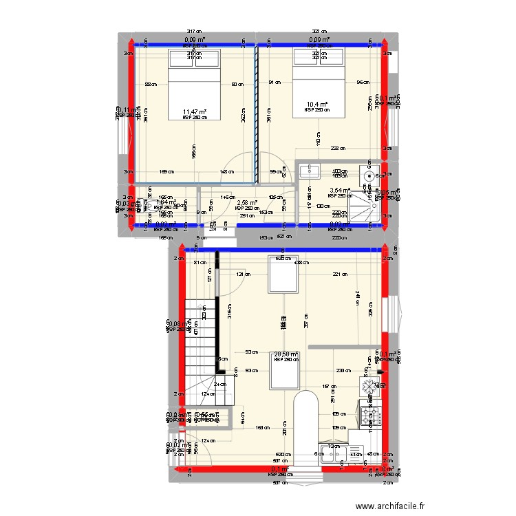 dernier 2 avec mezz. Plan de 0 pièce et 0 m2