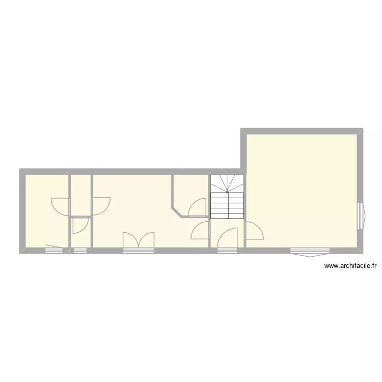 Maison du 126. Plan de 3  et 58 m²