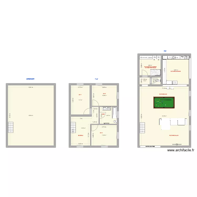 Wagnel&eacute;e (situation projet&eacute;e). Plan de 