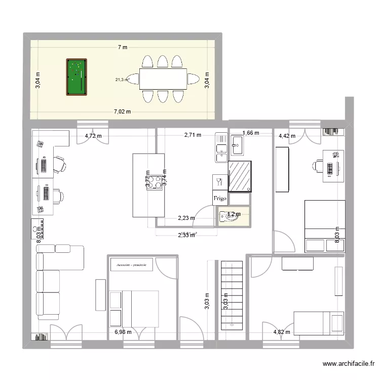 108. Plan de 3  et 117 m²