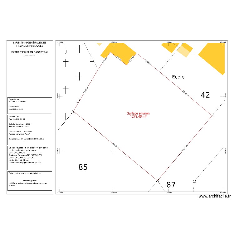 plan caragoudes. Plan de 0 pièce et 0 m2