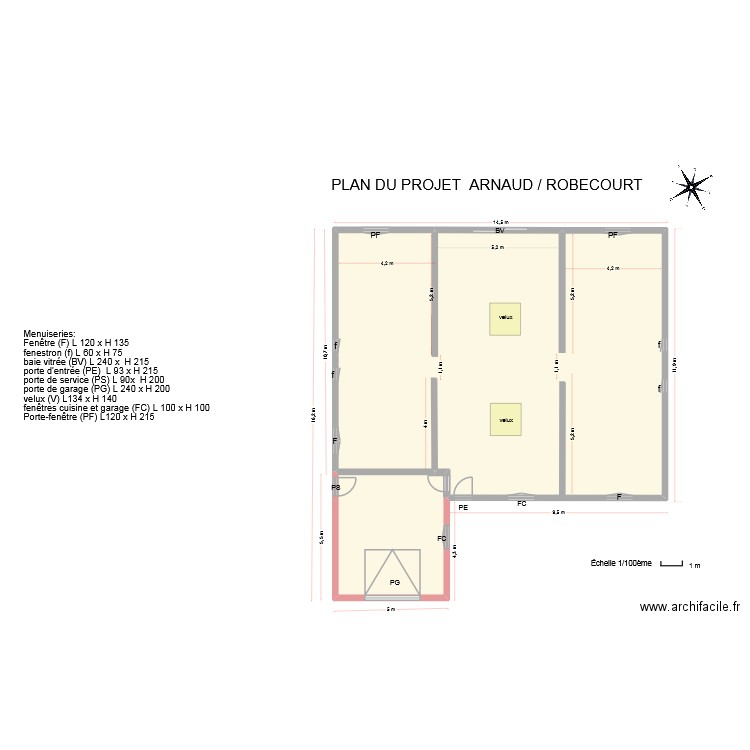 plan détaillé robecourt 2. Plan de 2 pièces et 178 m2