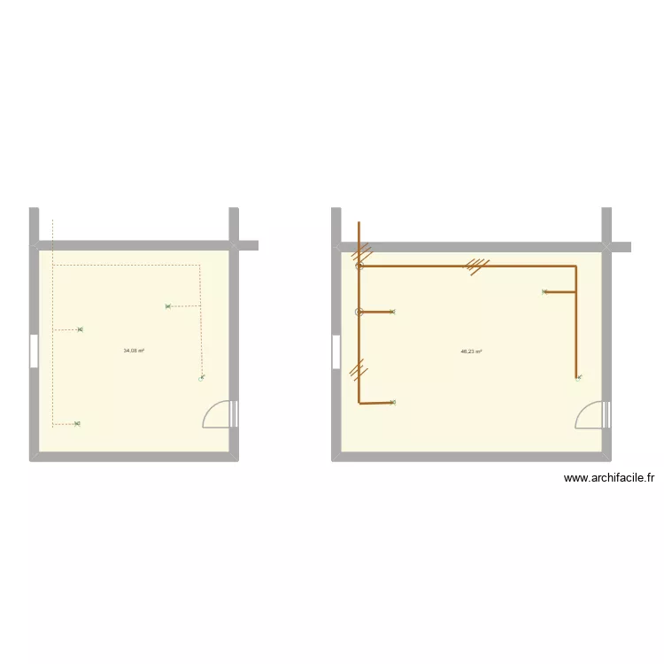 C MOI. Plan de 2 Pièces et 80 m² C MOI. Plan de 2 Pièces et 80 m²