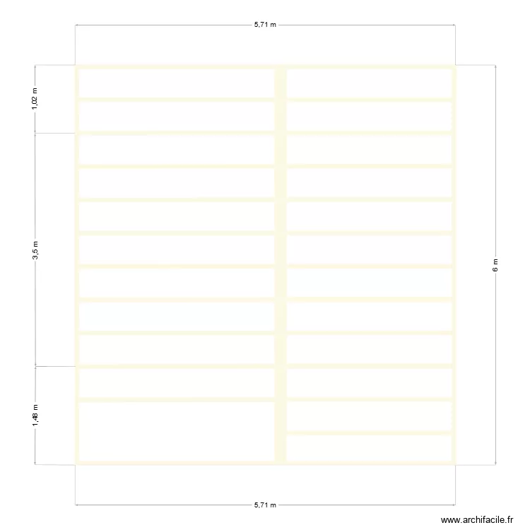 PLANCHER GRENIER. Plan de 22  et 29 m²