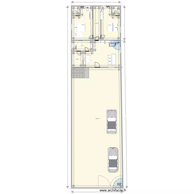 steve plan. Plan de 8  et 238 m²