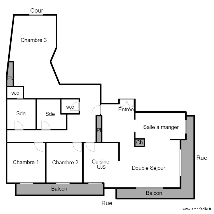 DETHOOR. Plan de 0 pièce et 0 m2