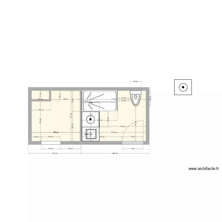 Cuisine/sdb 82. Plan de 