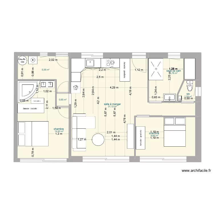 maison mikit. Plan de 
