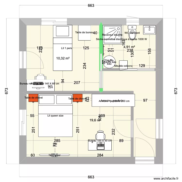 agrandissement. Plan de 