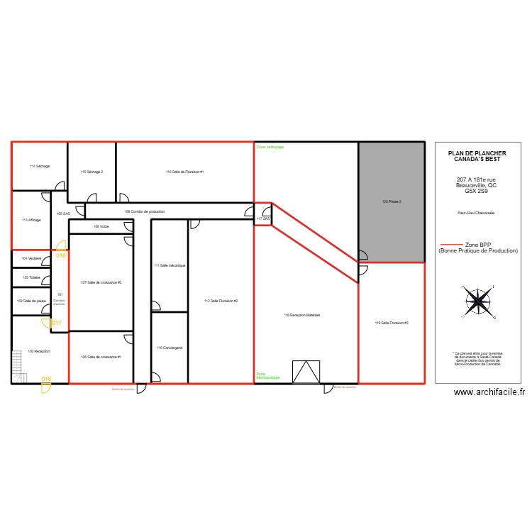 Electric Locks. Plan de 23 pièces et 771 m2