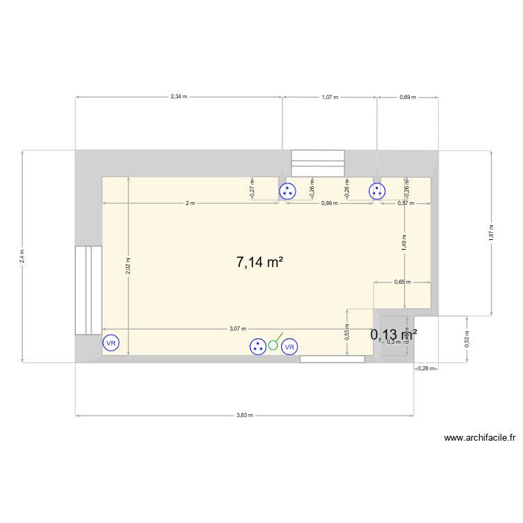 RDC-SDB. Plan de 0 pièce et 0 m2