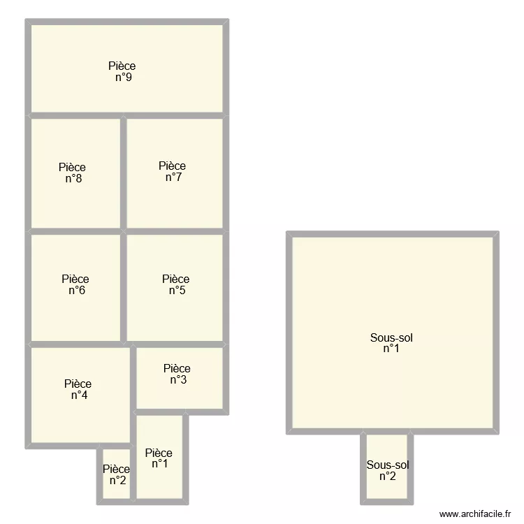 botte. Plan de 11  et 250 m²