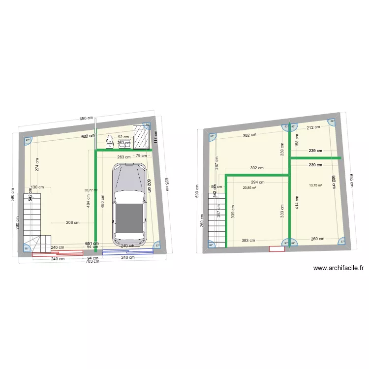 Saaci. Plan de 