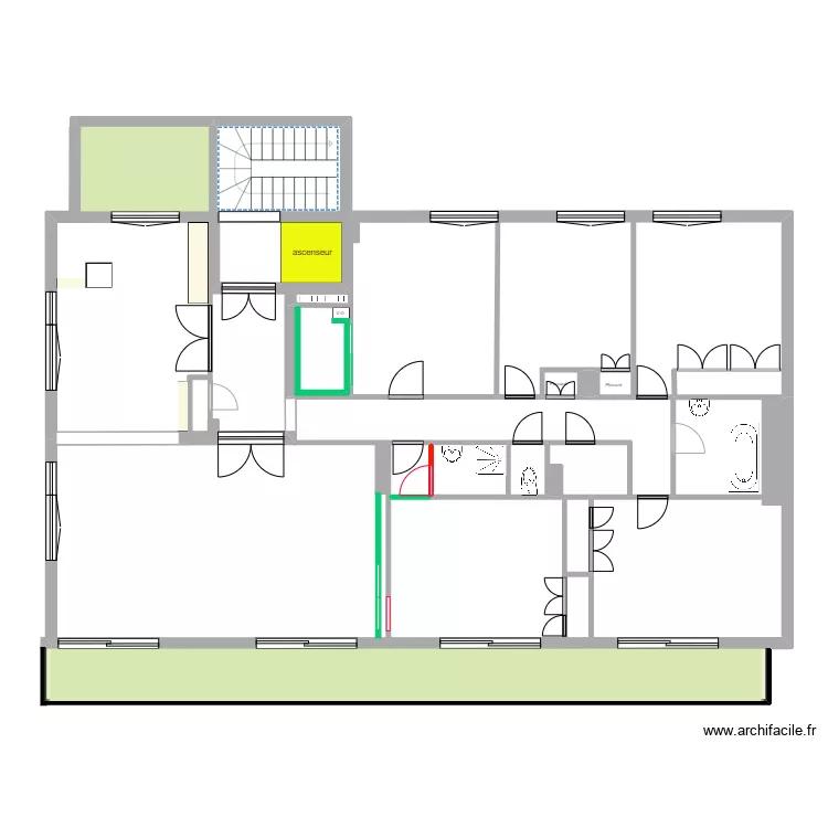 Appartement Enghien Vincent. Plan de 