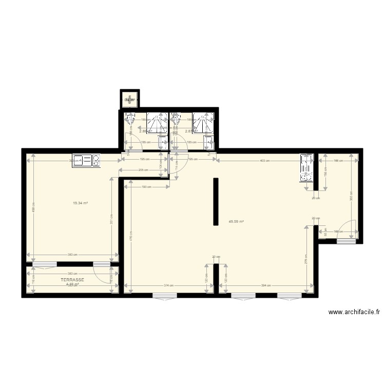 ValescureNvo. Plan de 6 pièces et 79 m2