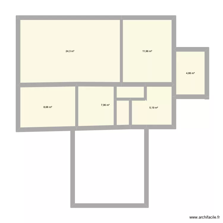 plan masse maison souston. Plan de 6 Pièces et 63 m²