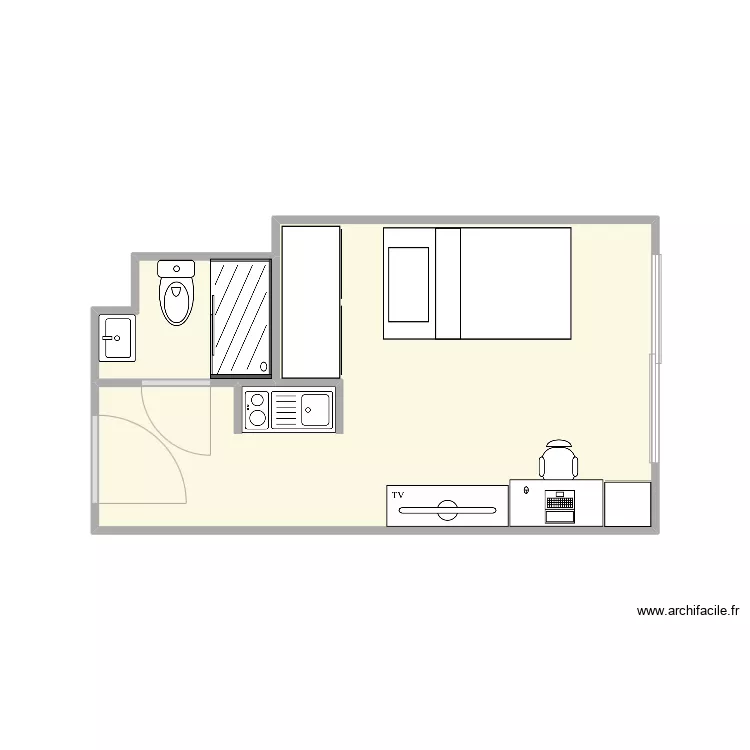 Appart Nico. Plan de 