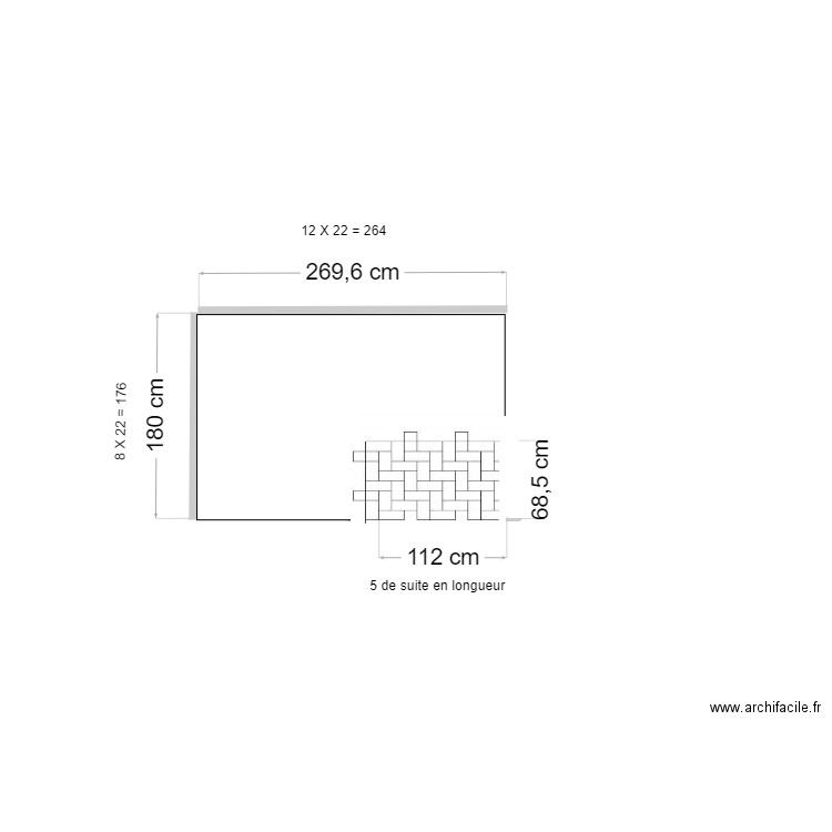 dom test dalle en epi. Plan de 0 pièce et 0 m2