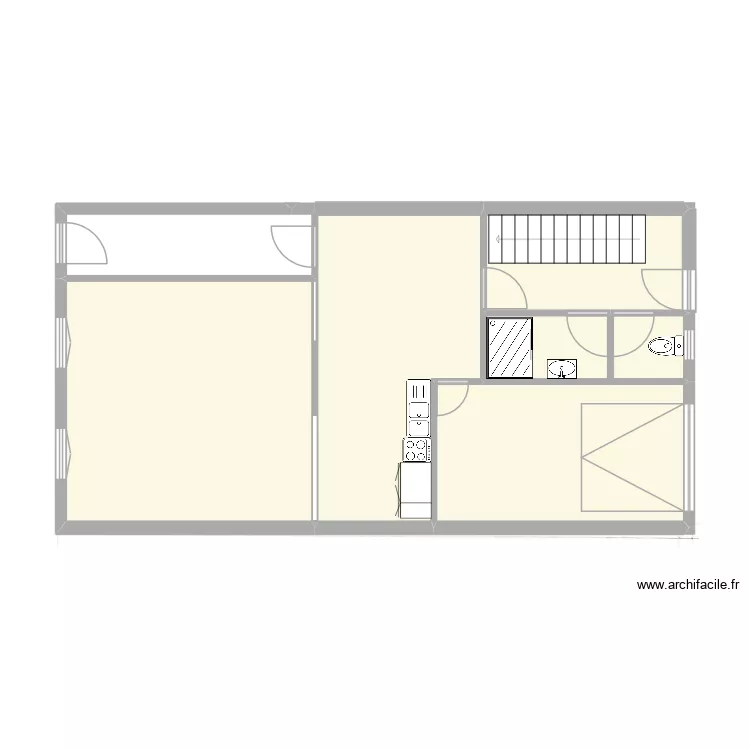 Maison G&eacute;n&eacute;ral LECLERC. Plan de 7  et 70 m²