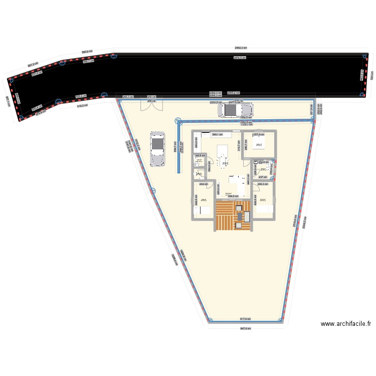 mounoussamy. Plan de 9 pièces et 651 m2