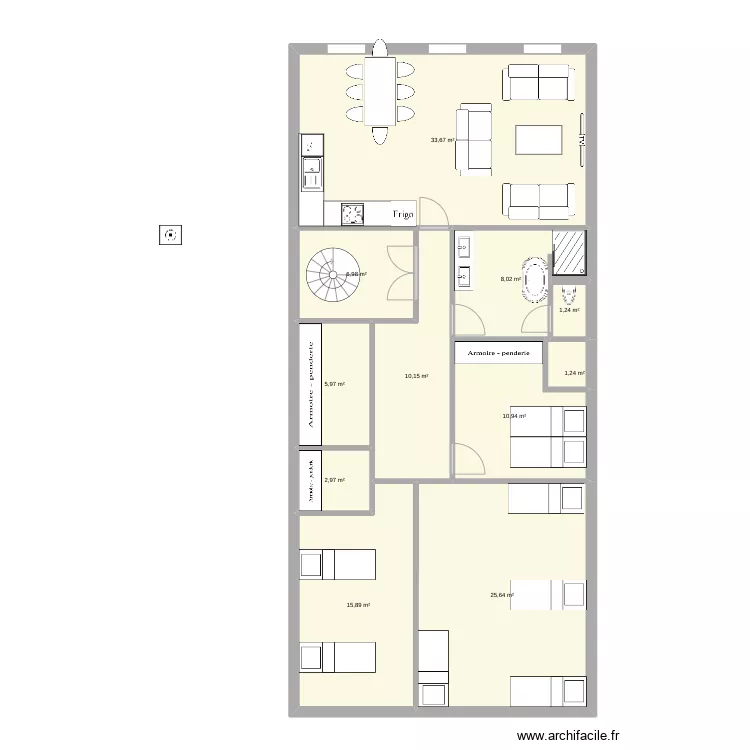 2&egrave; &eacute;t. Plan de 