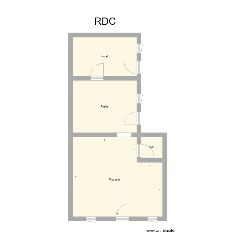 350602413. Plan de 4 pièces et 50 m2