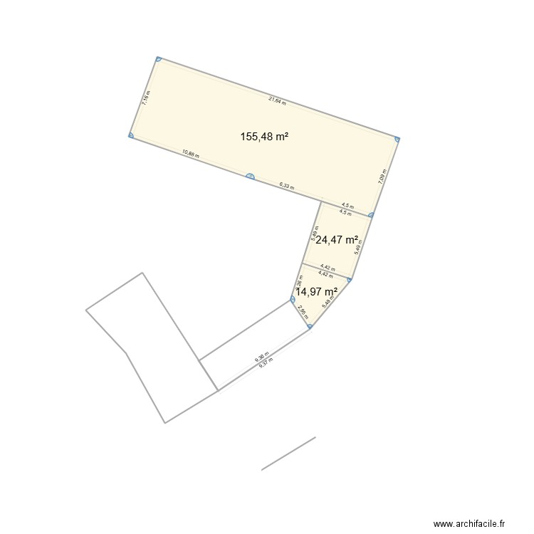 MAISON QUESNY PLAN CADASTRE. Plan de 3 pièces et 195 m2