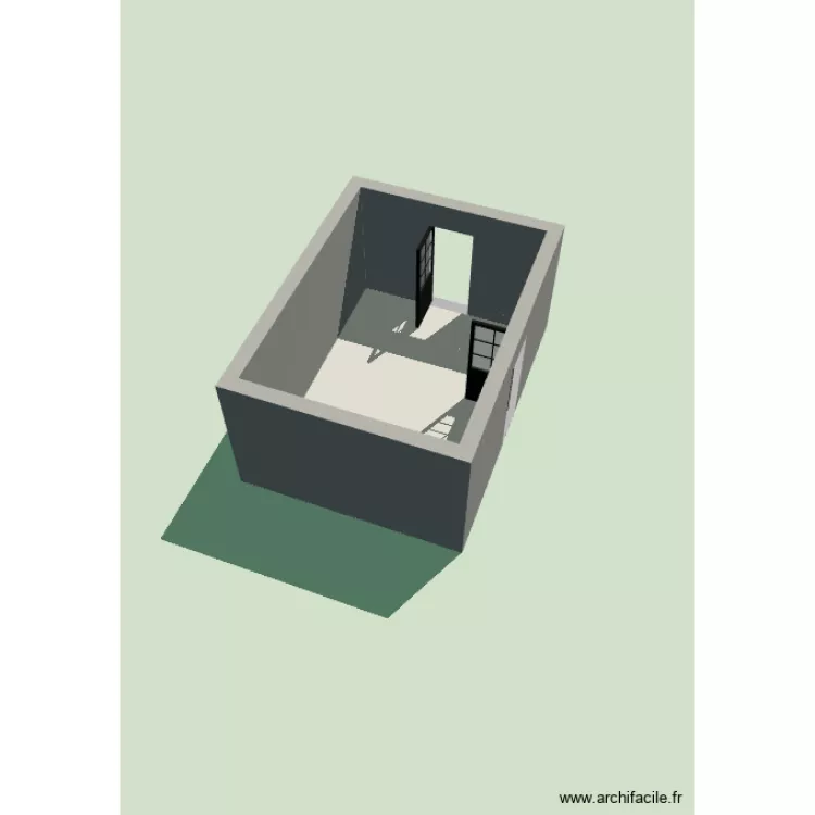 aoe. Plan de 1 Pièce et 16 m²