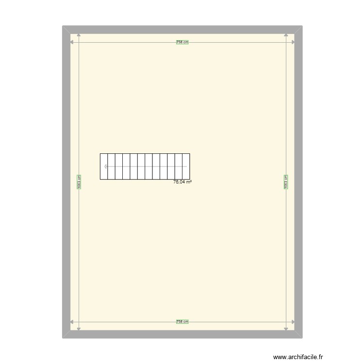 Plan de Mamie vide c&ocirc;t&eacute;. Plan de 0 pièce et 0 m2