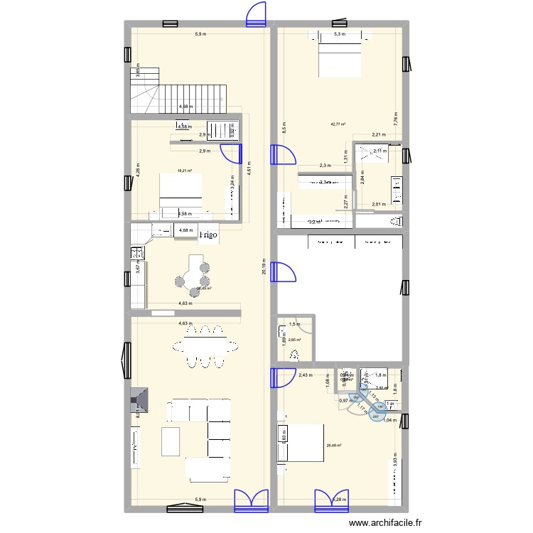 Résidence Principal 1renover. Plan de 0 pièce et 0 m2