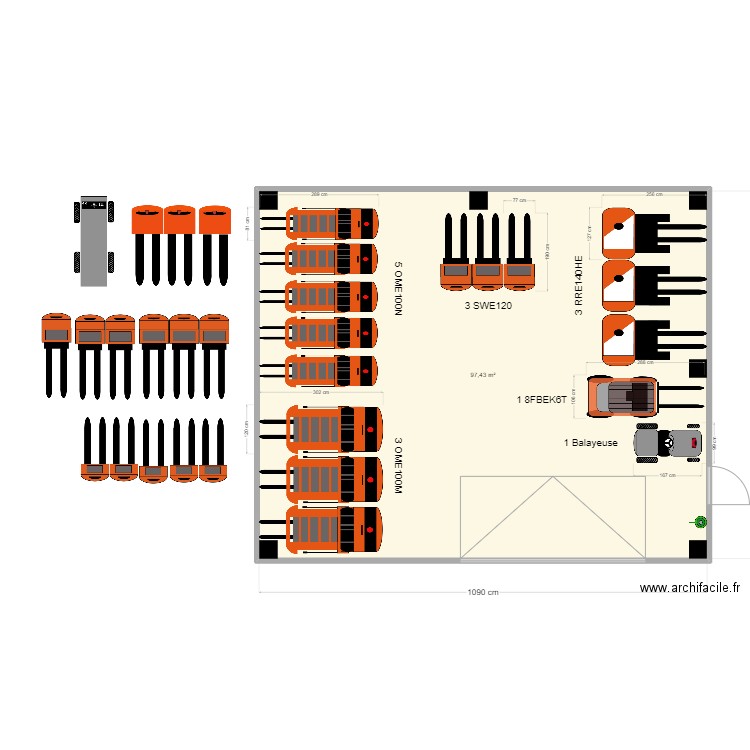 SDC FRANCE BOISSON 60. Plan de 1 pièce et 97 m2