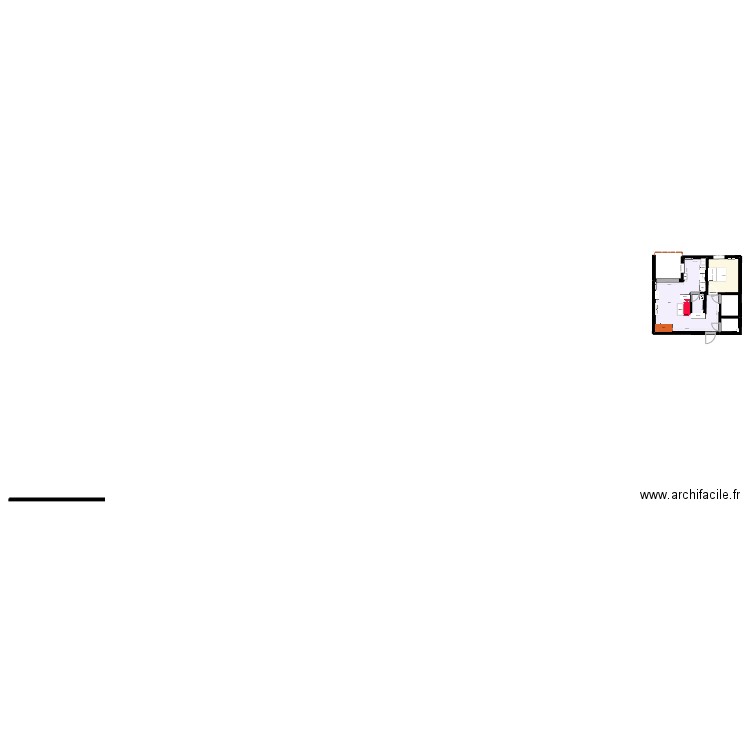 Morbier 2. Plan de 2 pièces et 51 m2