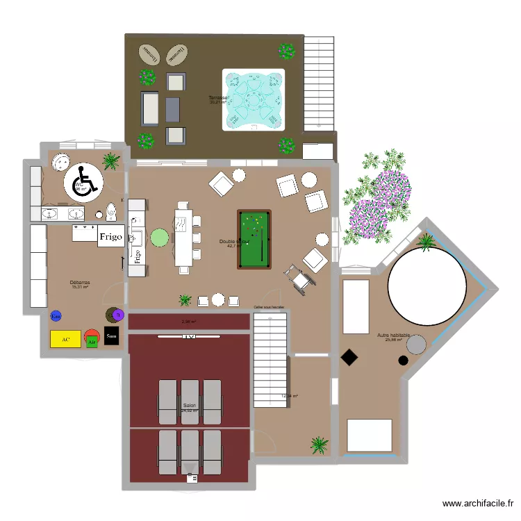 Maison de r&ecirc;ve 3. Plan de 