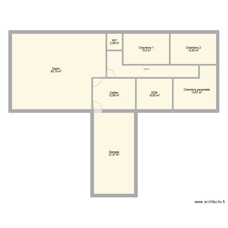 flo. Plan de 9 pièces et 176 m2
