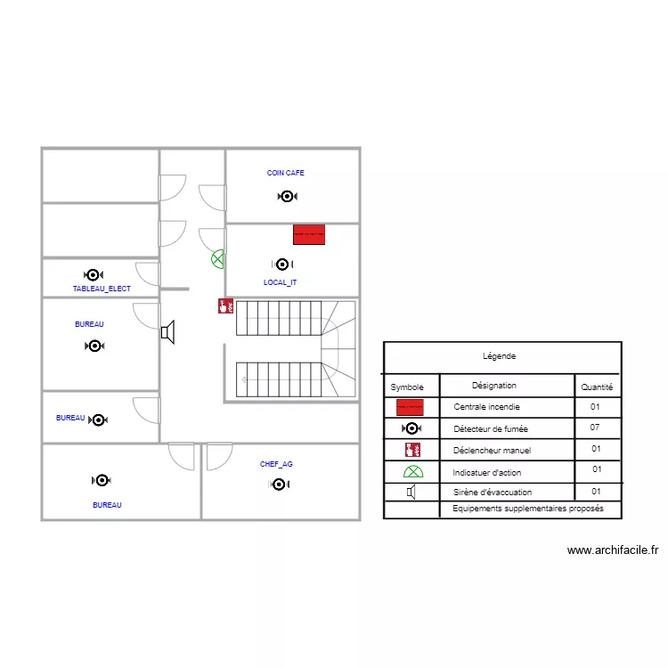 Plan mboppi ince etage prop. Plan de 