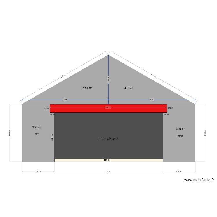 Garage pignon 2. Plan de 0 pièce et 0 m2