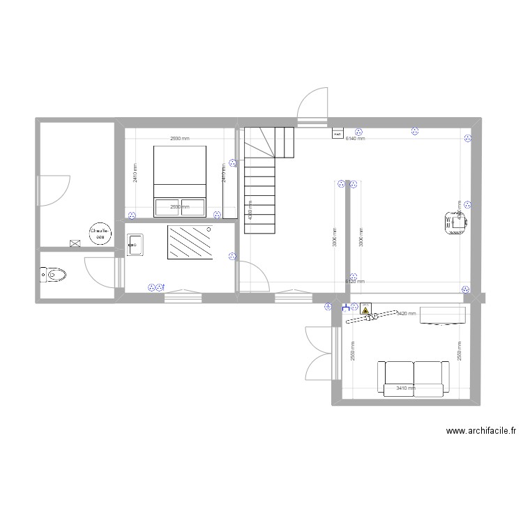 essai logiciel avec mauvaises cotes. Plan de 0 pièce et 0 m2