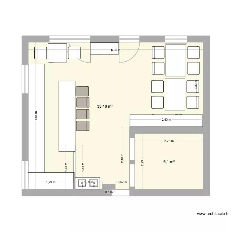 atelier Marlou. Plan de 2 et 39 m² atelier Marlou. Plan de 2 et 39 m²