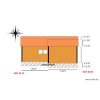 Facade OUEST                                                         chalet 107