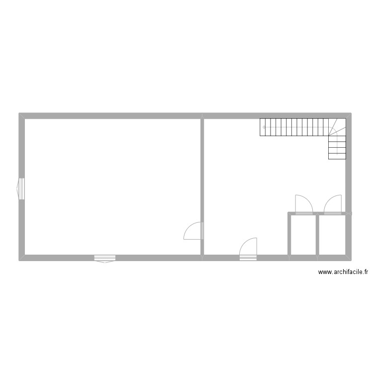 appolinaire rdc. Plan de 4 pièces et 93 m2