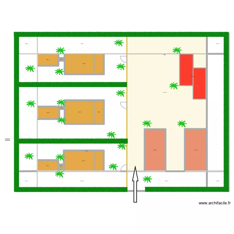 MATA2. Plan de 24  et 888 m²
