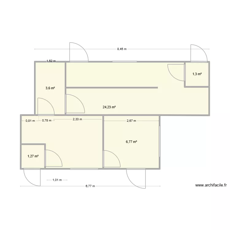 abattoir  volailles +transfo decal&eacute;. Plan de 5 pièces et 37 m²