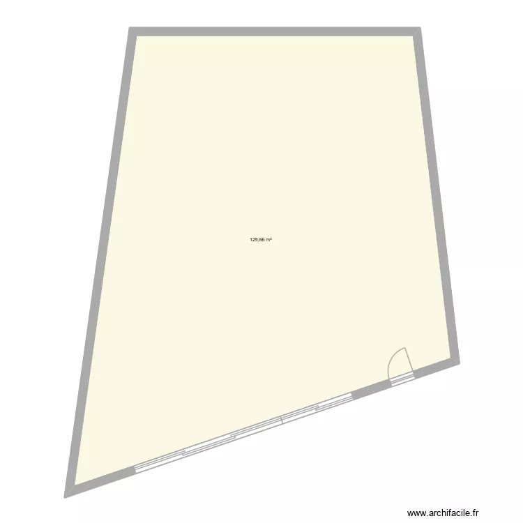 ds art plastiques. Plan de 1  et 130 m²